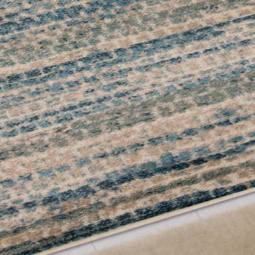 Montouk Pastel Striped Indoor Area Rugs or Runner Rug