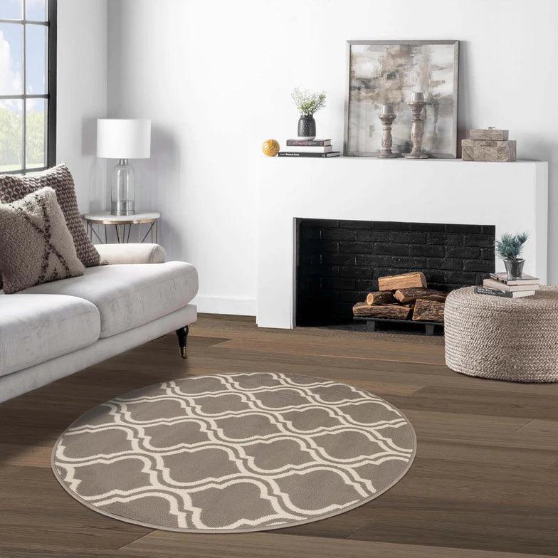 Moroccan Double Trellis Geometric Indoor Area Rugs Or Runner Rug