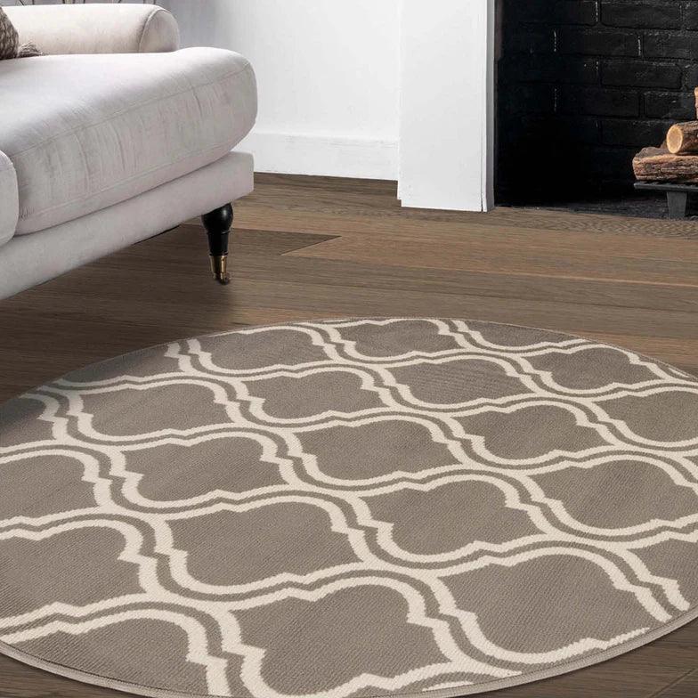 Moroccan Double Trellis Geometric Indoor Area Rugs Or Runner Rug