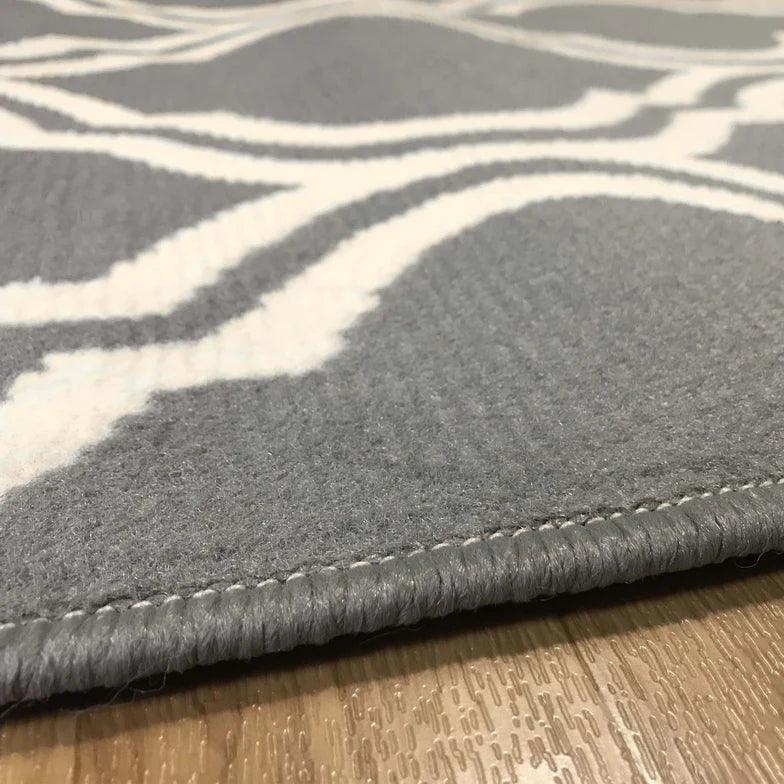 Moroccan Double Trellis Geometric Indoor Area Rugs Or Runner Rug