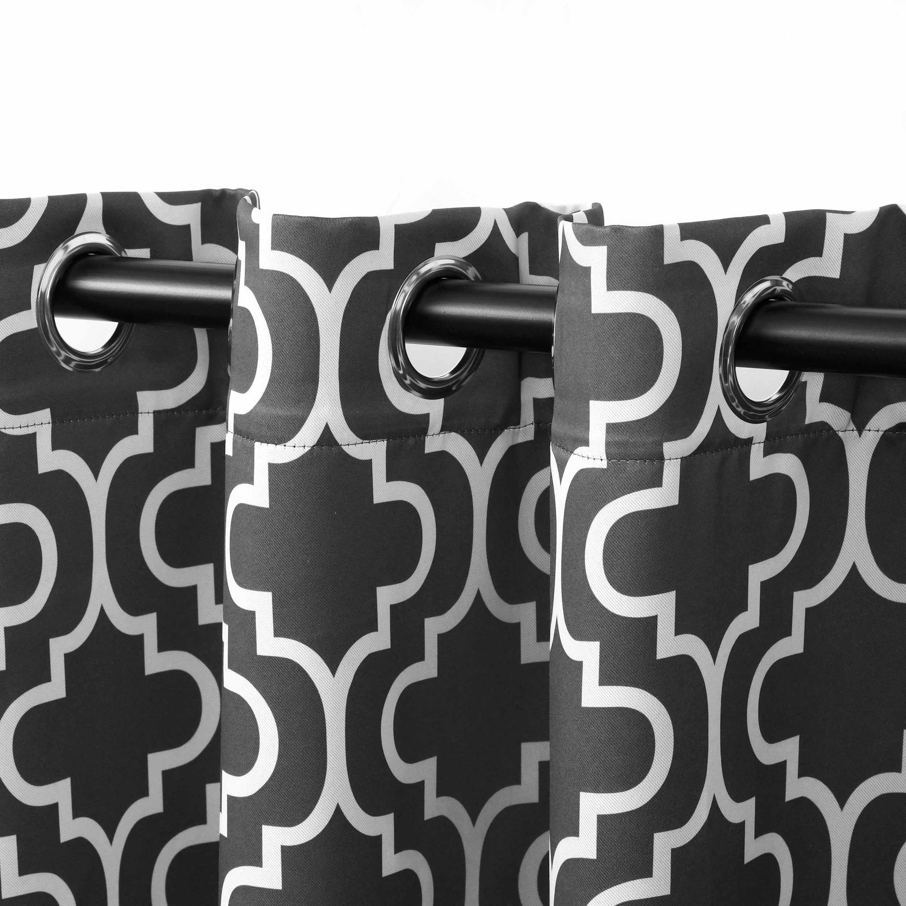 Moroccan Trellis Grommet 2-Piece Blackout Curtain Panel Set