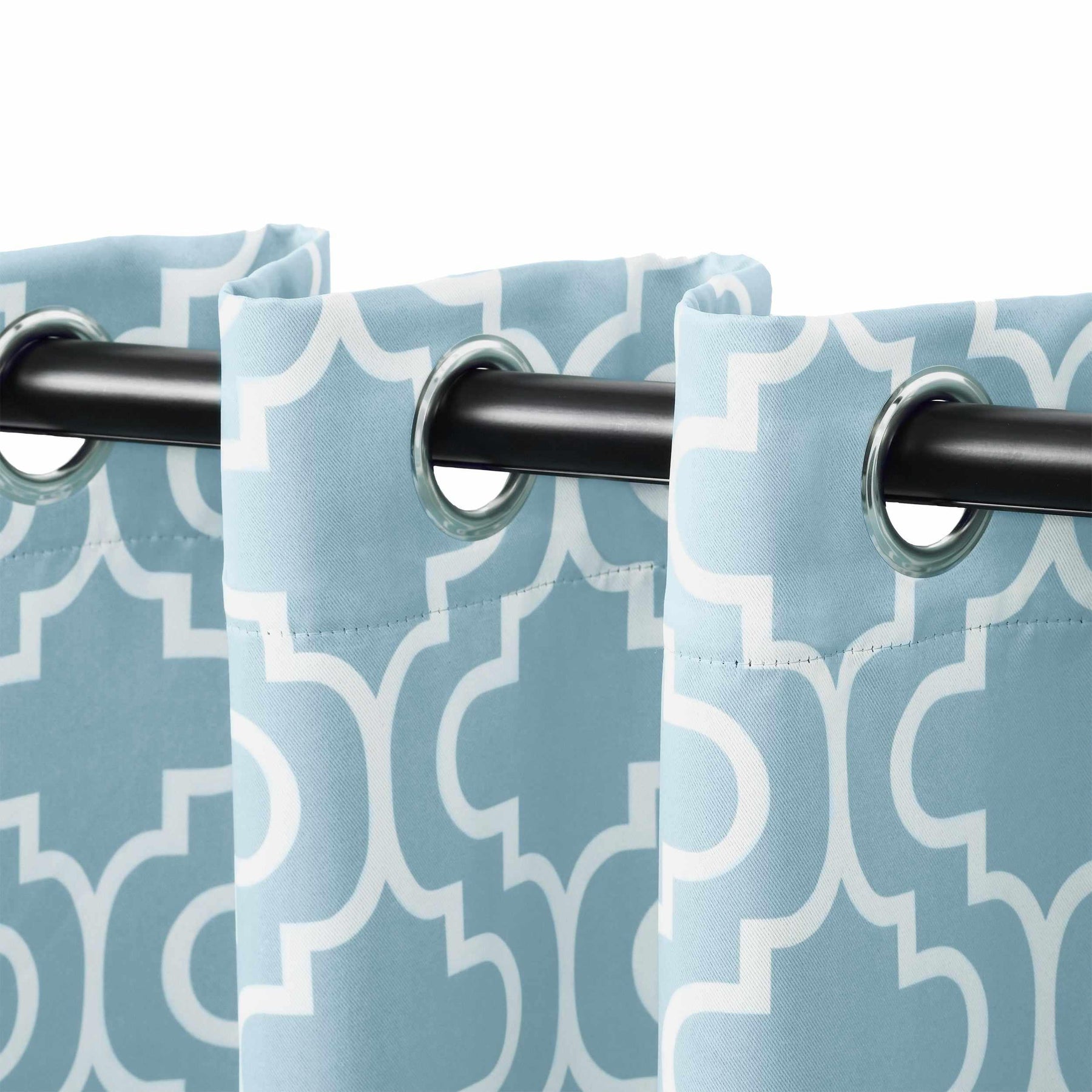 Moroccan Trellis Grommet 2-Piece Blackout Curtain Panel Set