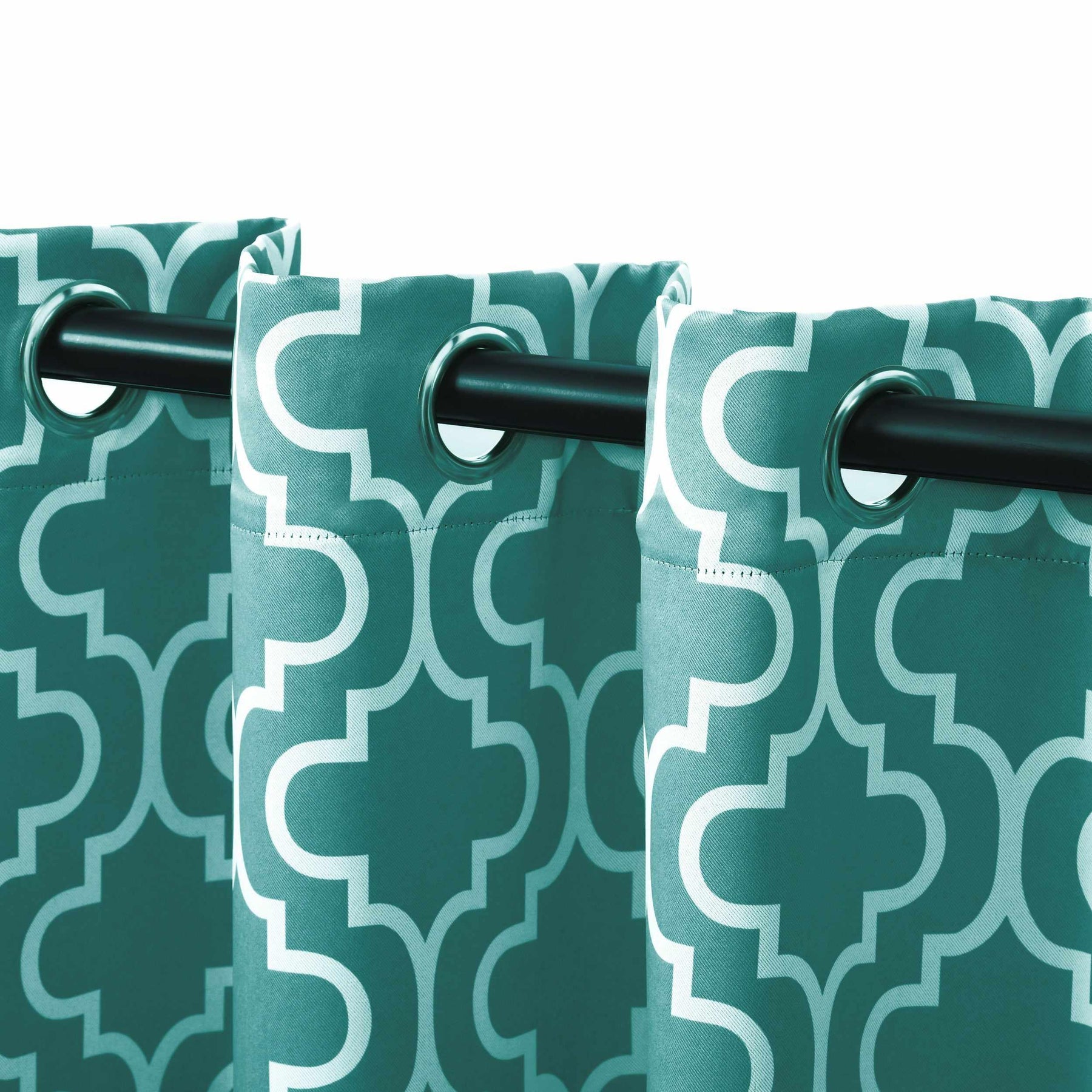 Moroccan Trellis Grommet 2-Piece Blackout Curtain Panel Set