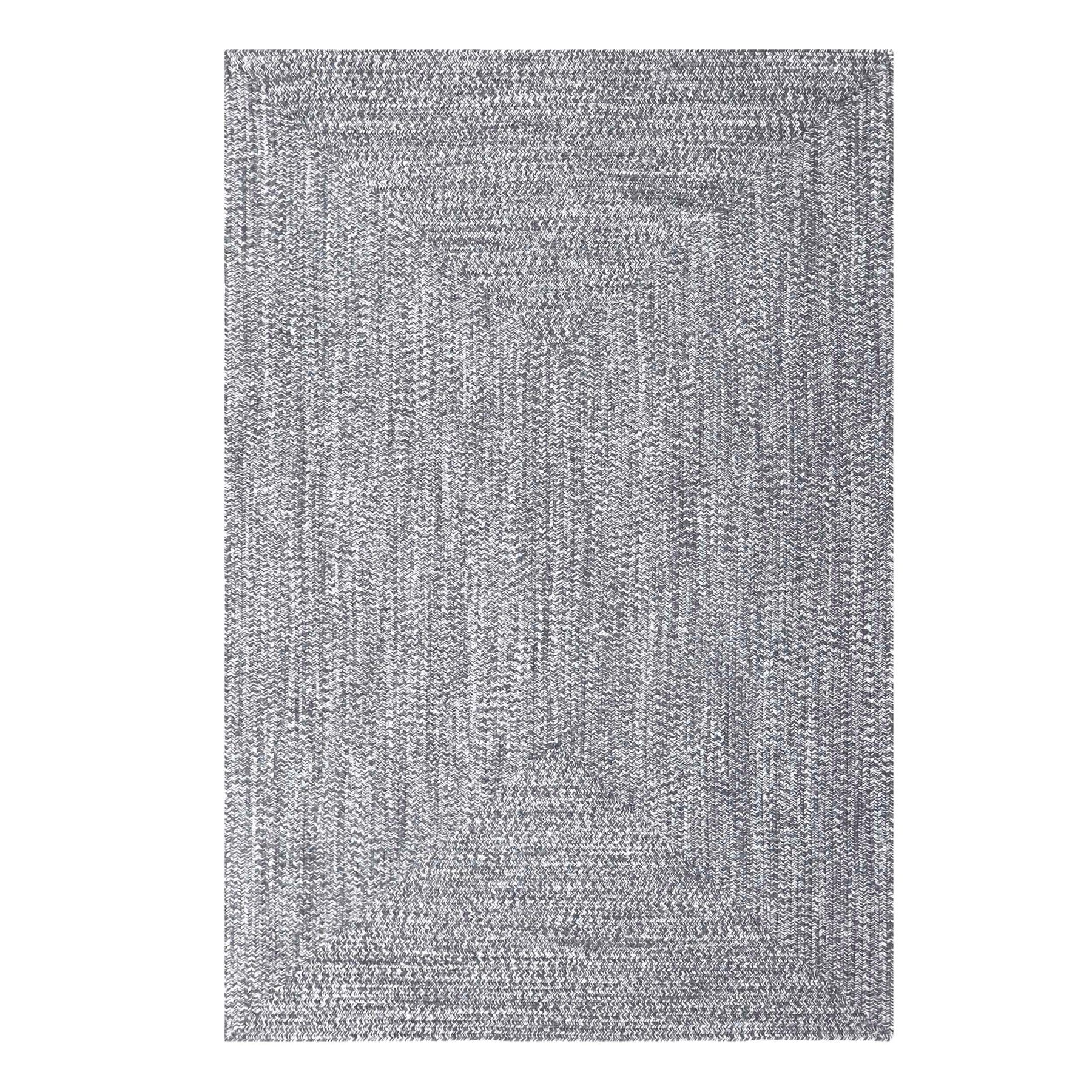Multi Toned Braided Area Rug Bohemian Indoor Outdoor Rugs