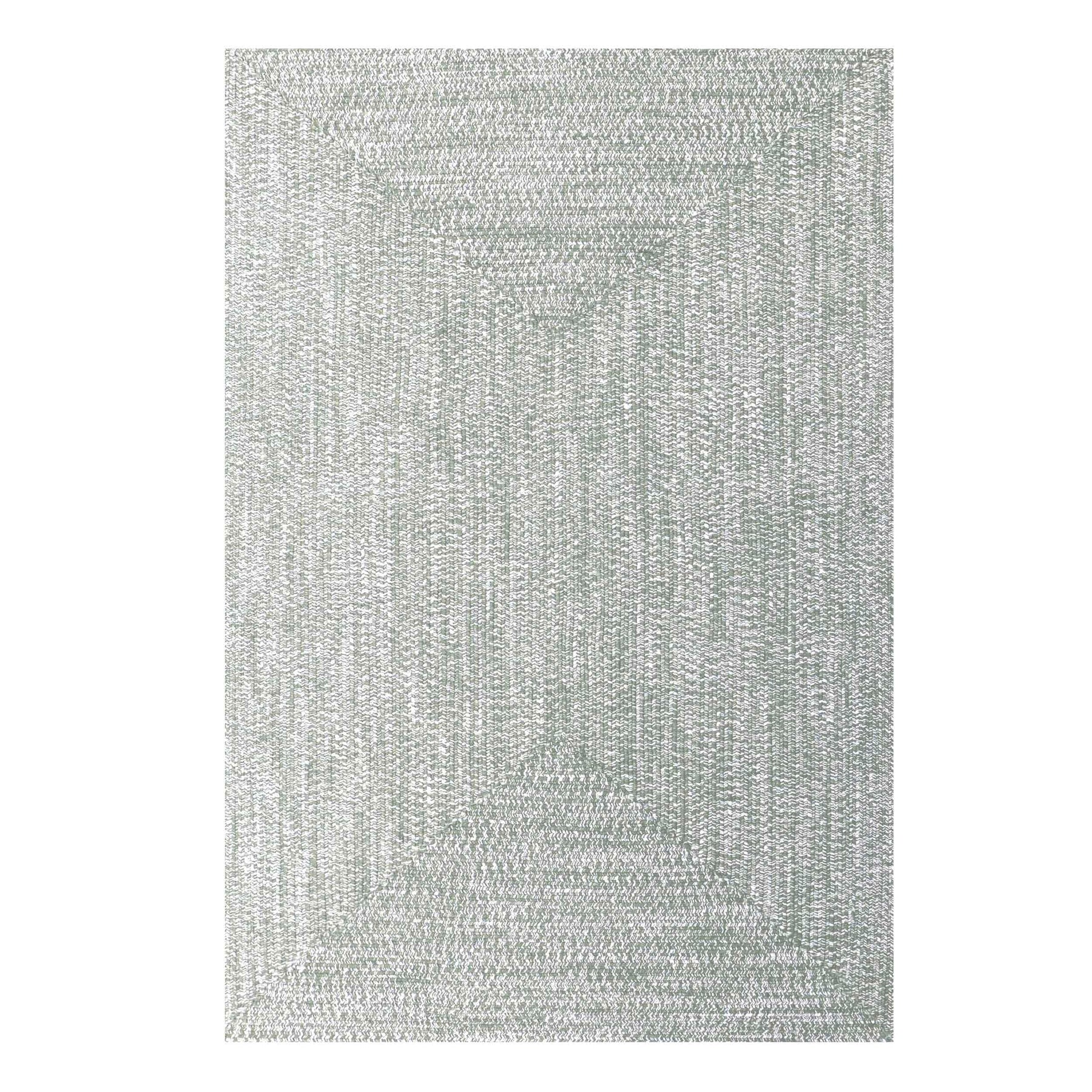 Multi Toned Braided Area Rug Bohemian Indoor Outdoor Rugs