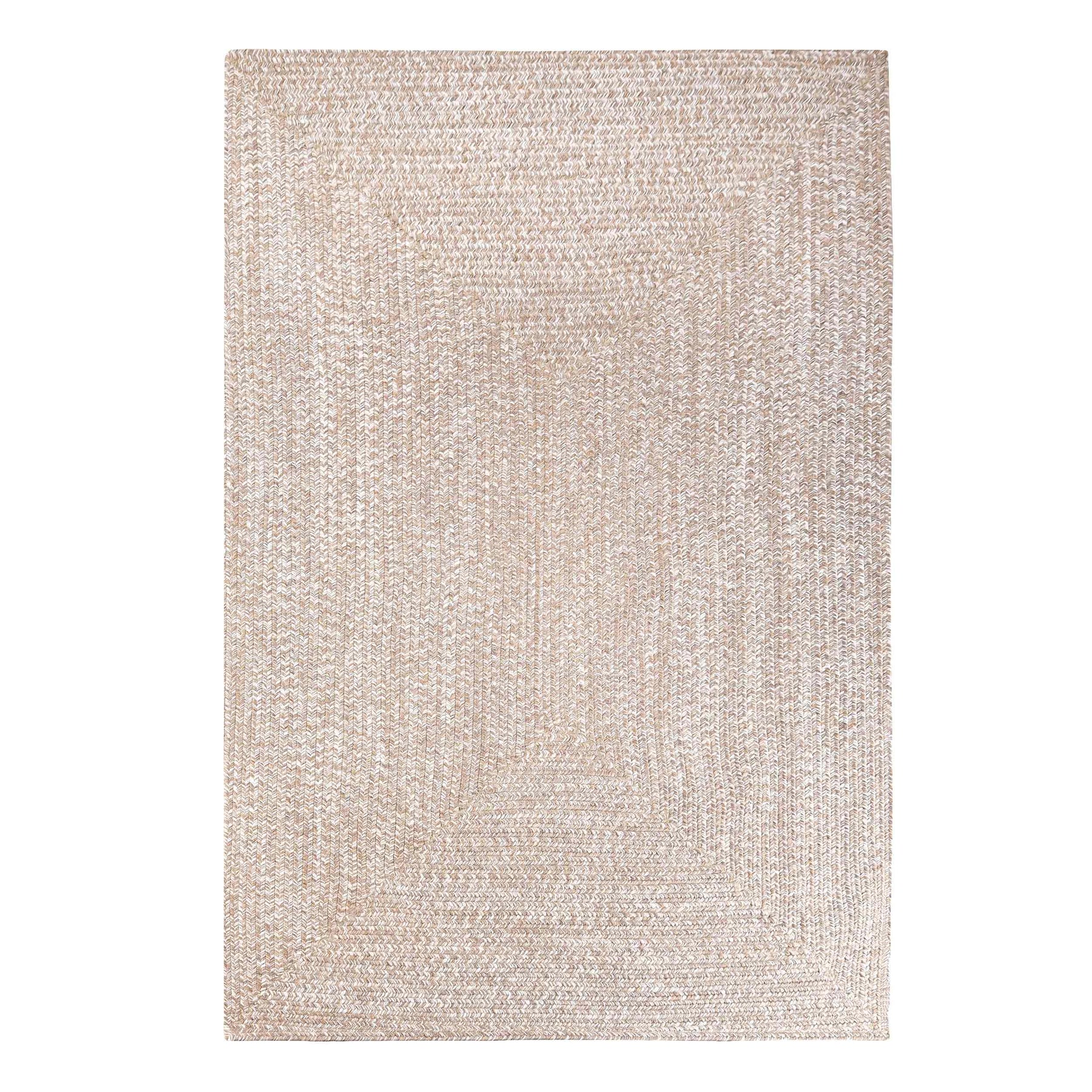 Multi Toned Braided Area Rug Bohemian Indoor Outdoor Rugs