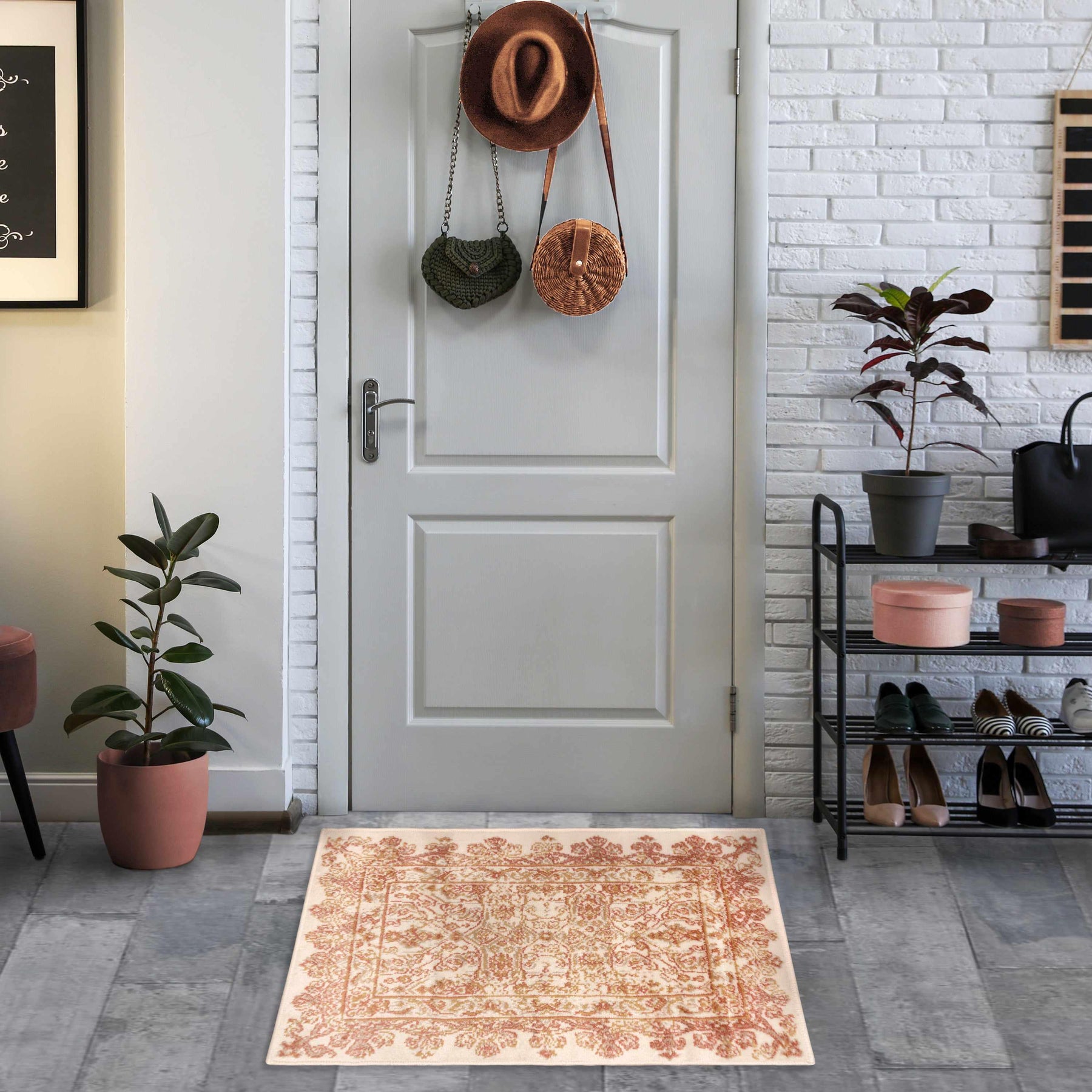Myel Classic Traditional Medallion Indoor Area Rug Or Runner Rug