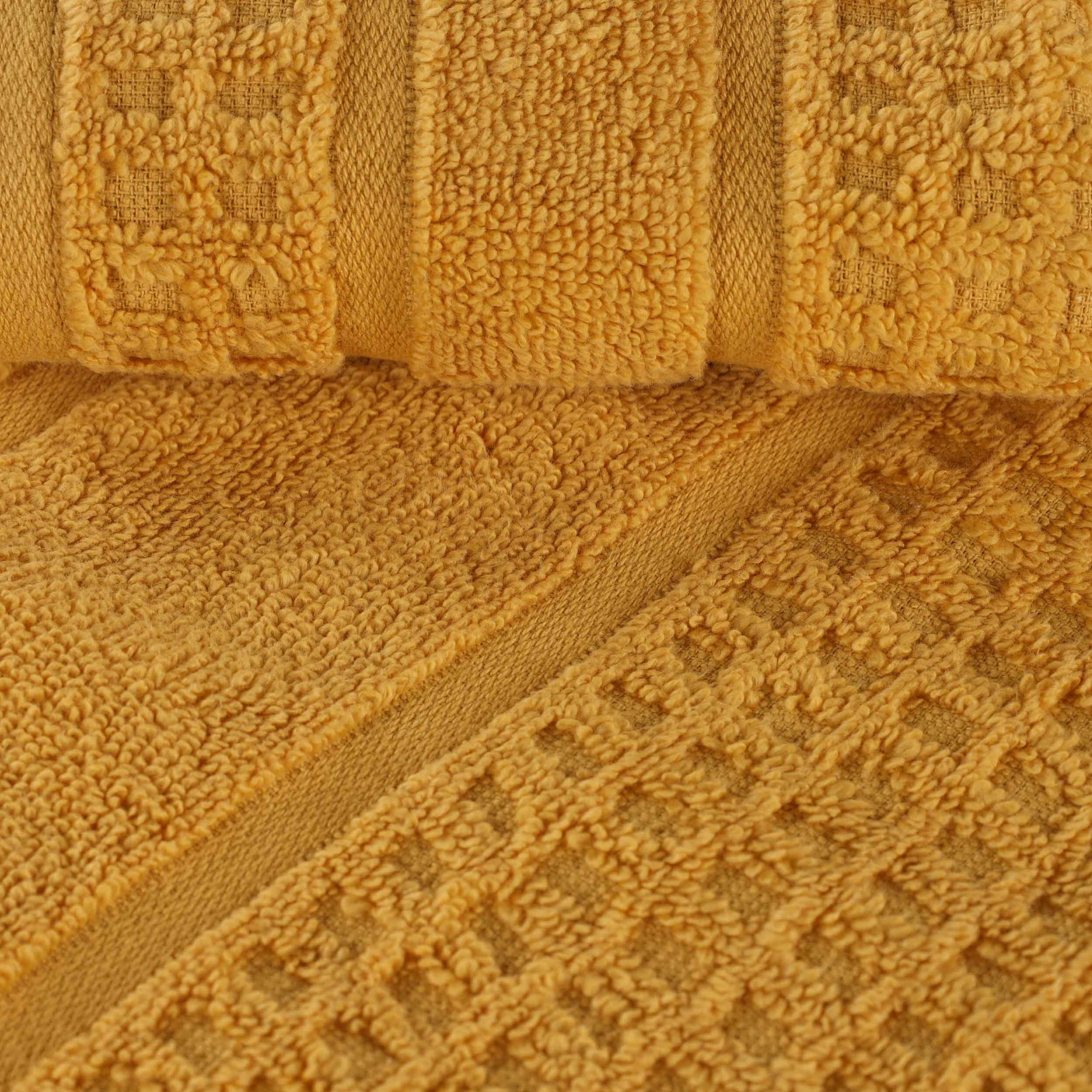Napa Zero Twist Cotton Solid Waffle Honeycomb 6 Piece Towel Set
