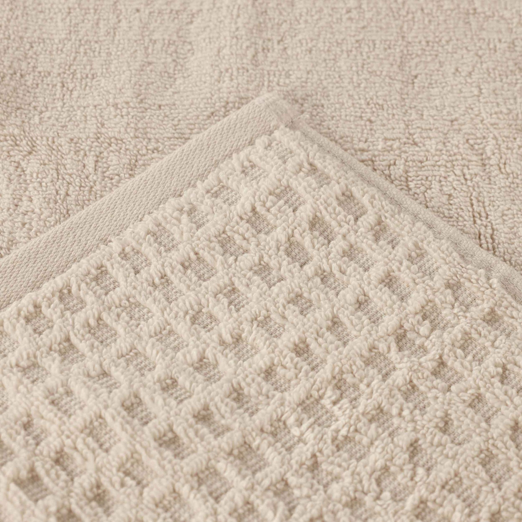 Napa Zero Twist Cotton Solid Waffle Honeycomb 6 Piece Towel Set