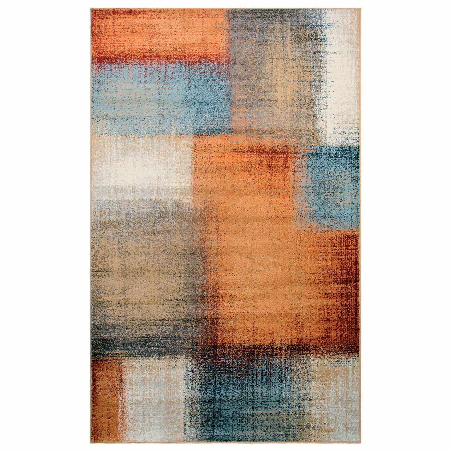 Nilaya Modern Geometric Abstract Indoor Area Rug or Runner Rug