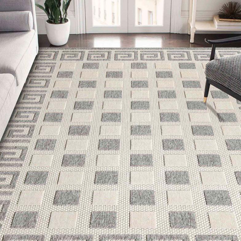 Nilaya Modern Geometric Indoor Outdoor Area Rug Or Runner Rug