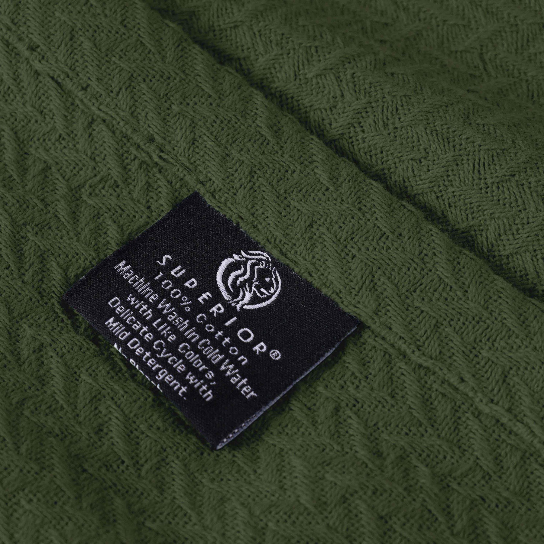 Nobel Cotton Textured Jacquard Chevron Lightweight Woven Blanket