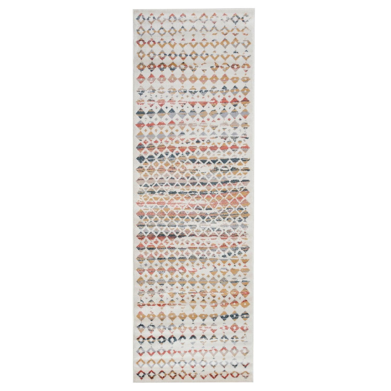 Numair Abstract Geometric Diamonds Indoor Area Rug or Runner Rug