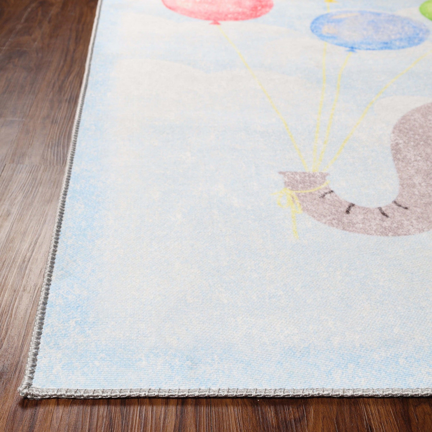 Nursery Elephant Anti-Skid Backing Indoor Area Rug