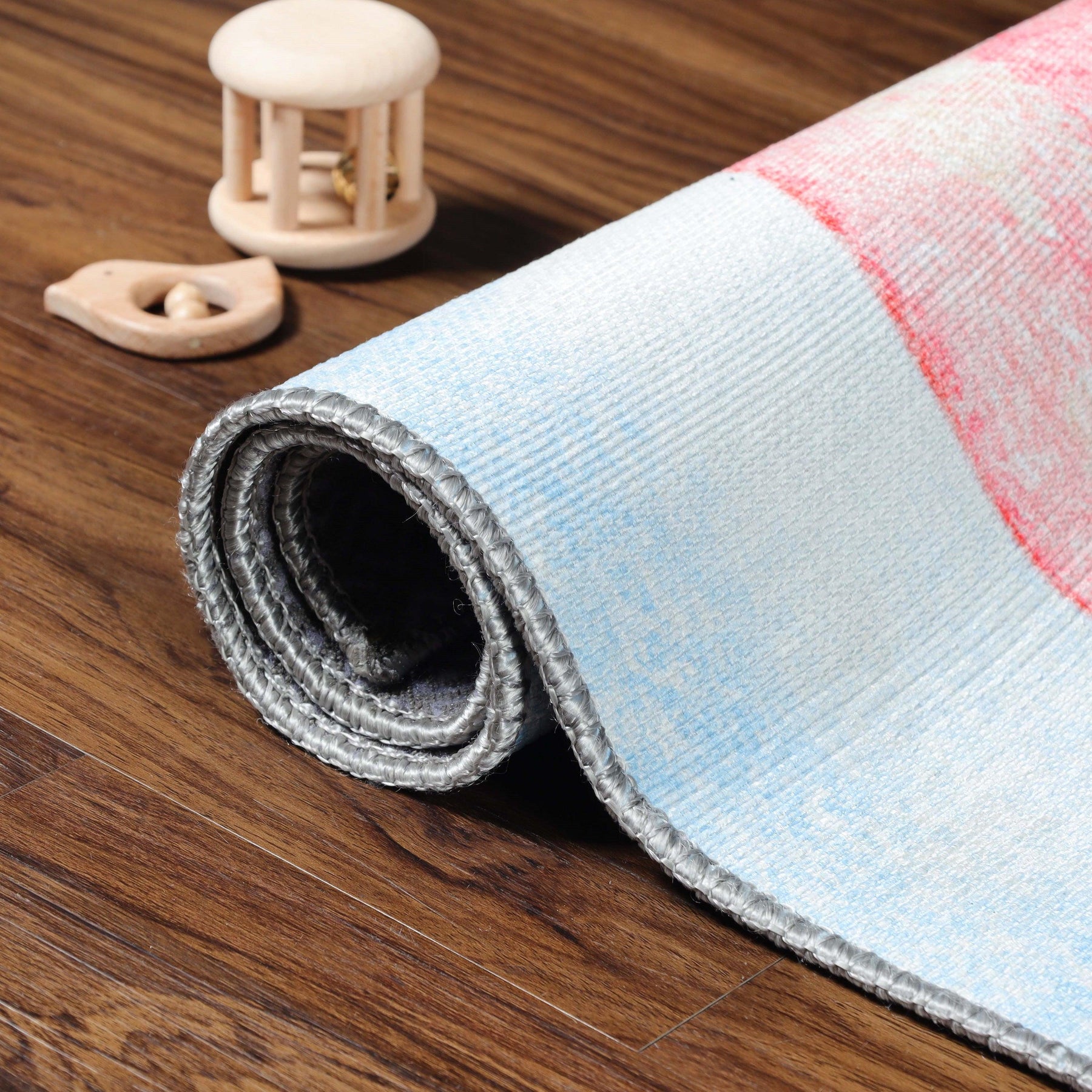 Nursery Elephant Anti-Skid Backing Indoor Area Rug