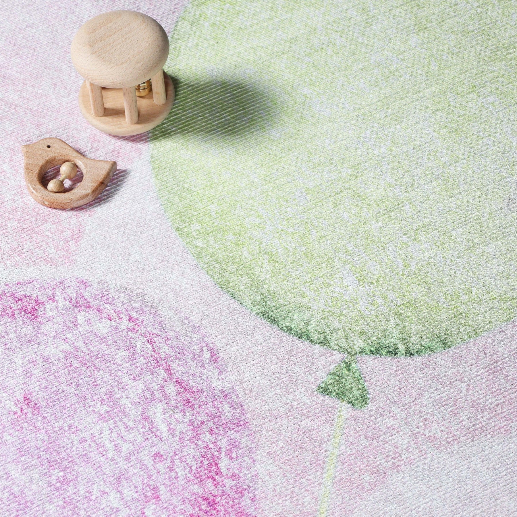 Nursery Elephant Anti-Skid Backing Indoor Area Rug
