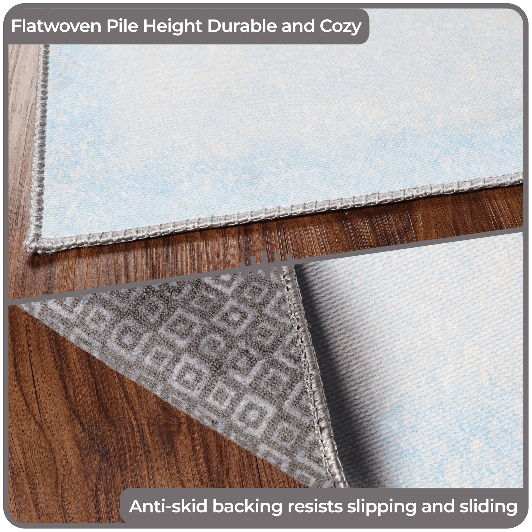 Nursery Elephant Anti-Skid Backing Indoor Area Rug