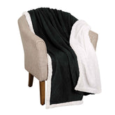 Sherpa Fleece Blanket Reversible Plush Fluffy Nuuk Jacquard