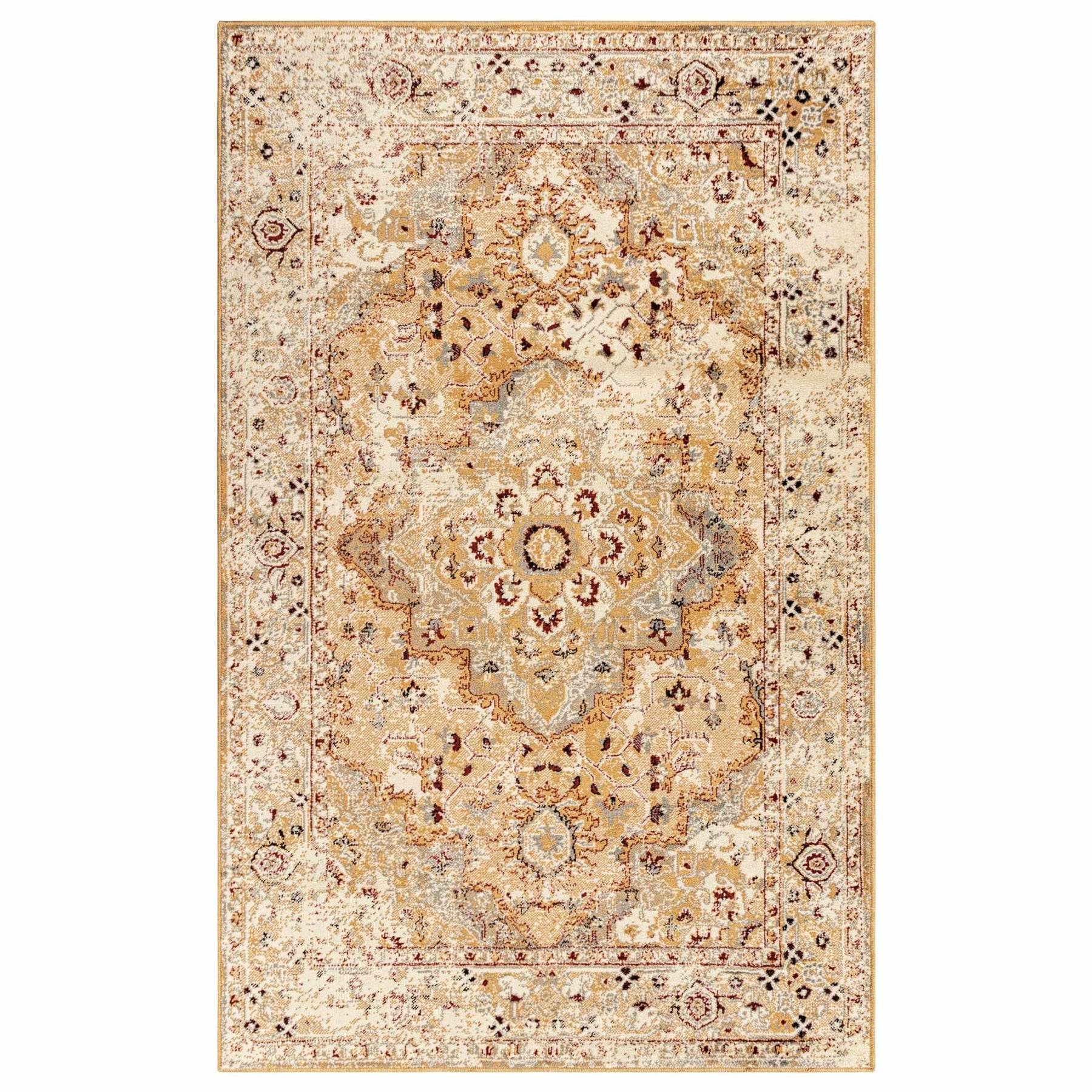 Nysa Bohemian Floral Vines Indoor Area Rugs Or Runner Rug