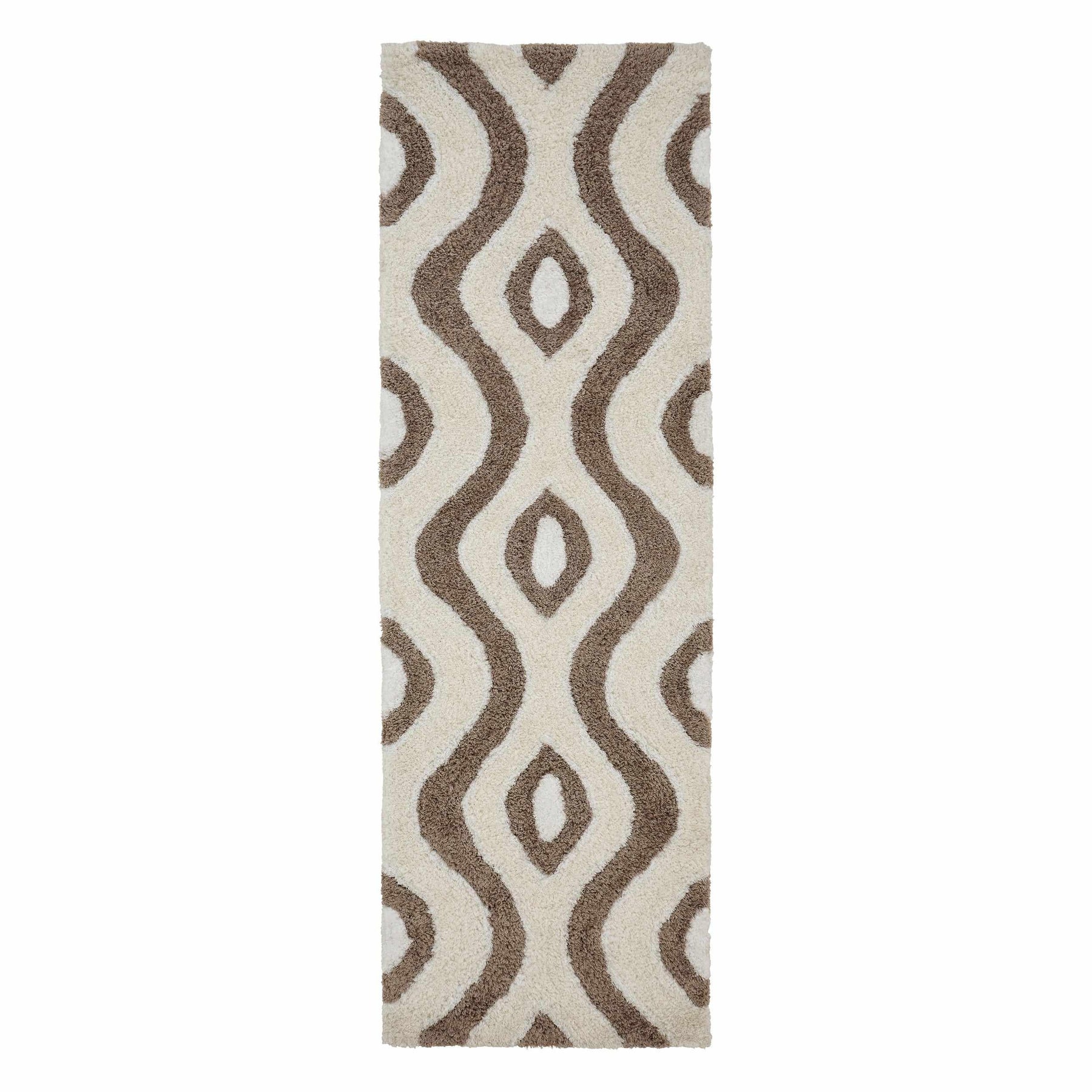 Ogee Retro Abstract Hand-Tufted Shag Area Rug or Runner Rug
