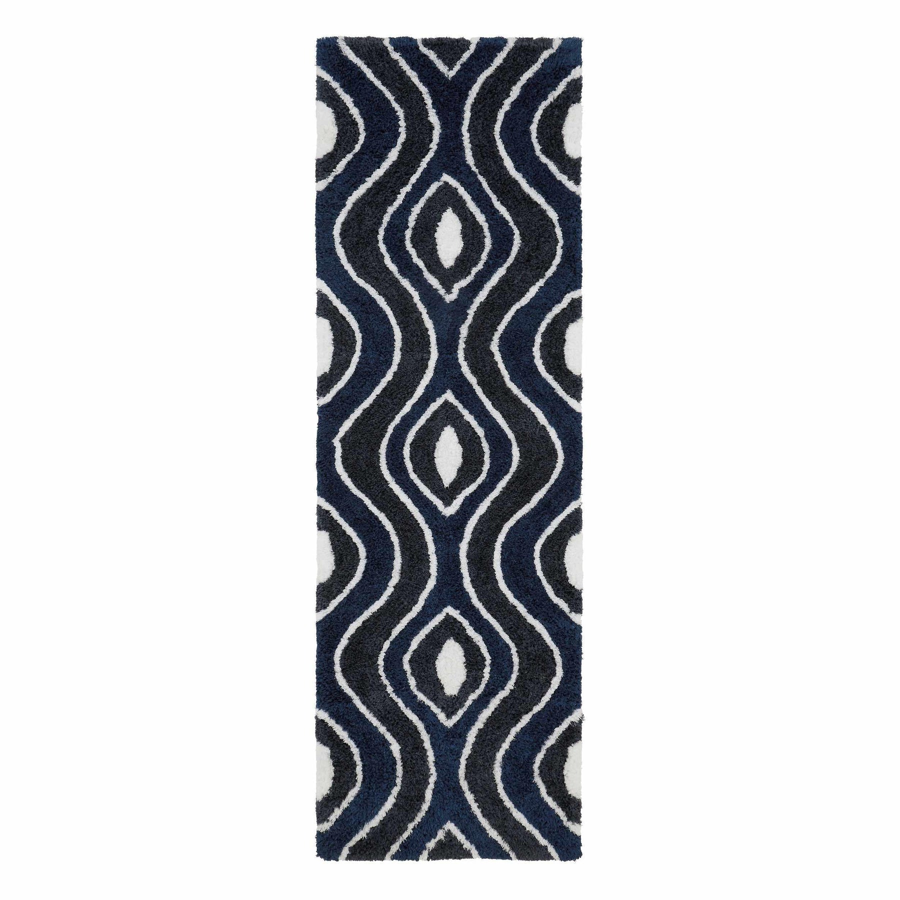 Ogee Retro Abstract Hand-Tufted Shag Area Rug or Runner Rug