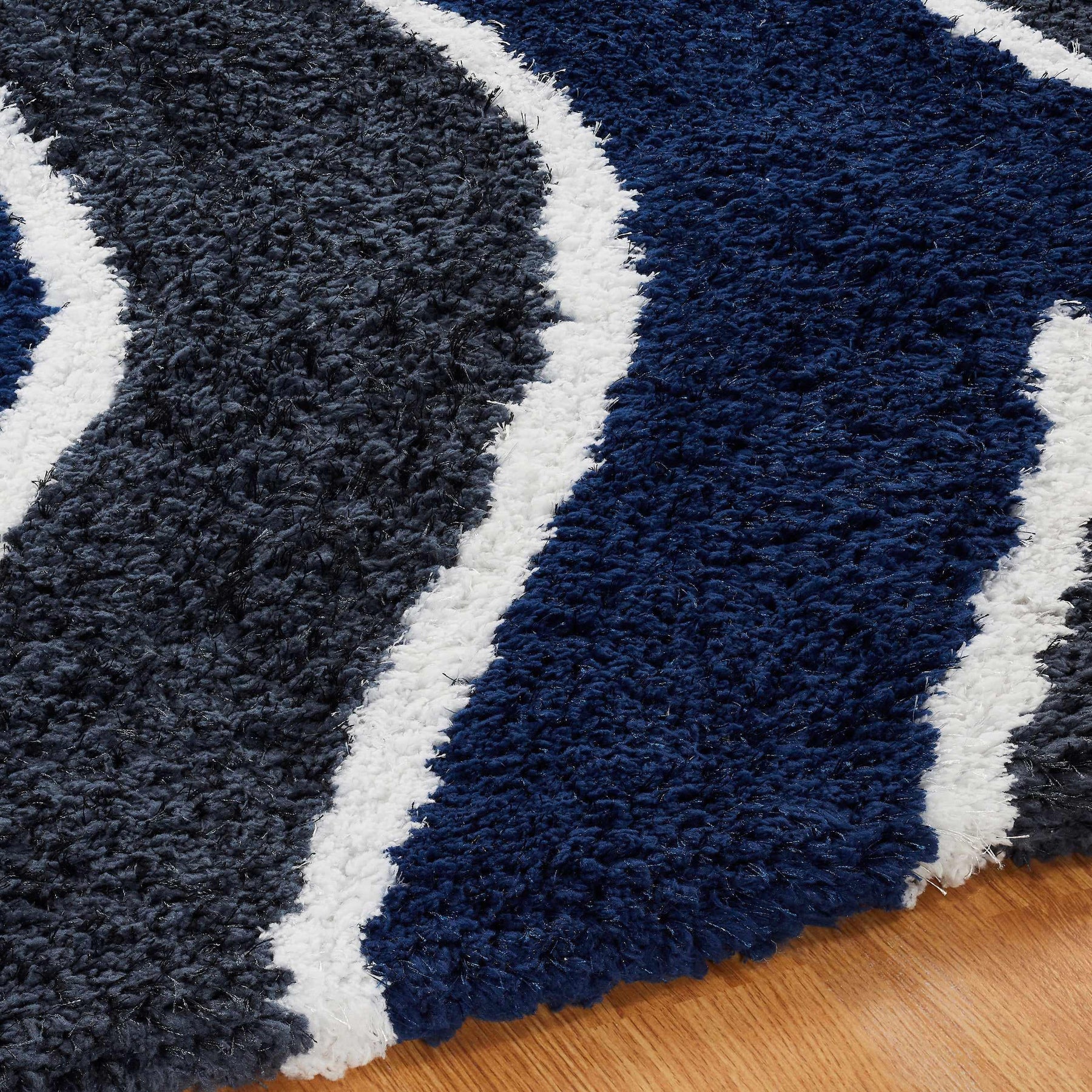 Ogee Retro Abstract Hand-Tufted Shag Area Rug or Runner Rug