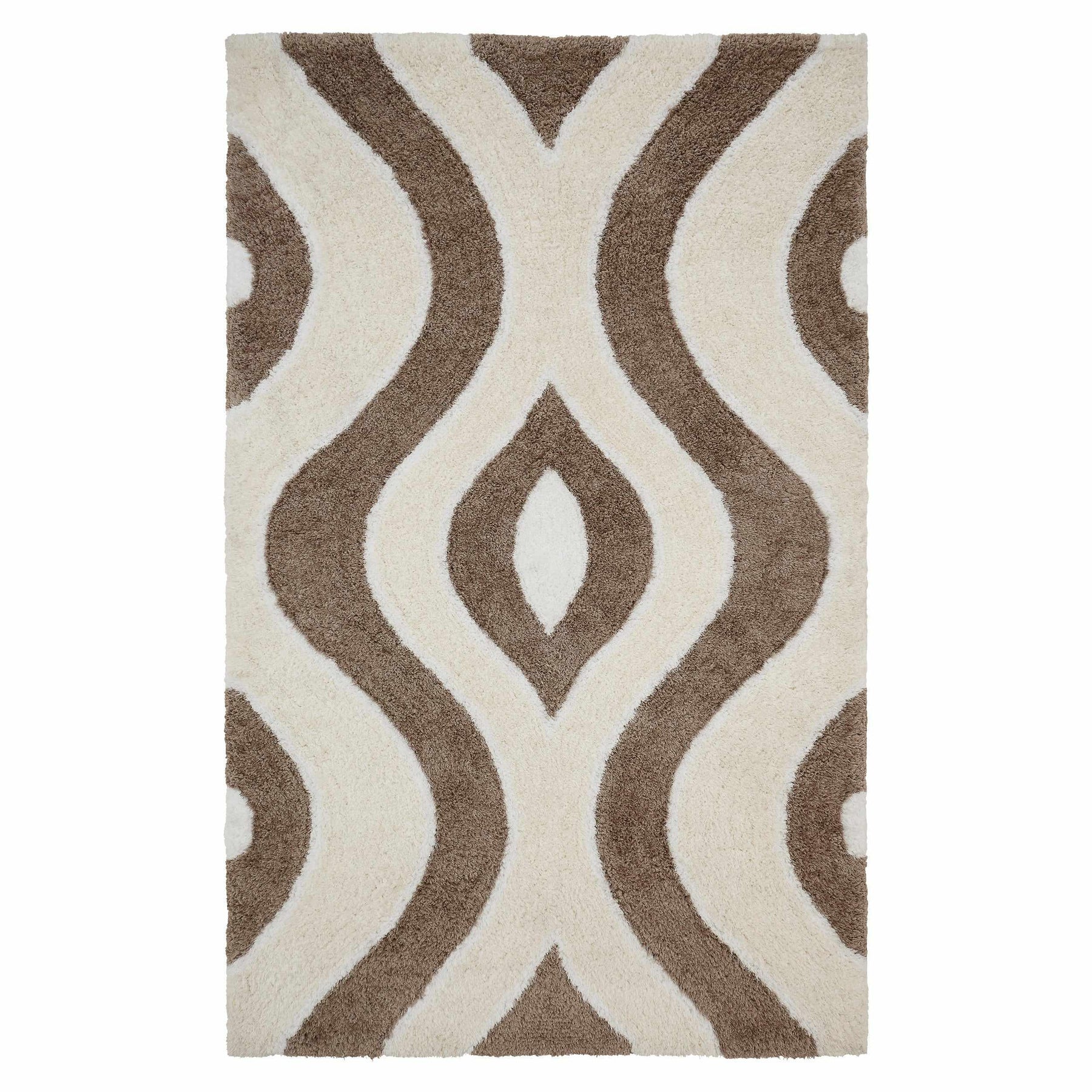 Ogee Retro Abstract Hand-Tufted Shag Area Rug or Runner Rug