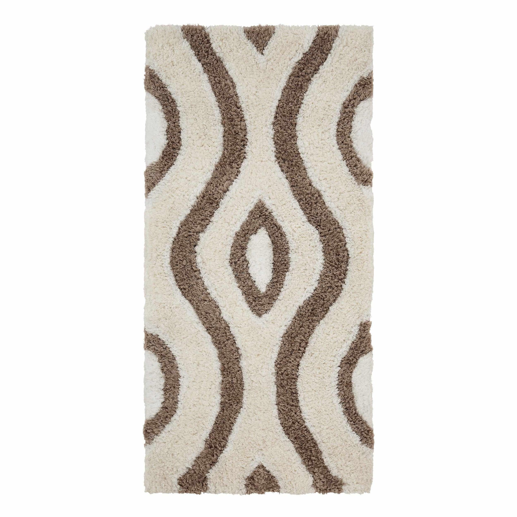 Ogee Retro Abstract Hand-Tufted Shag Area Rug or Runner Rug