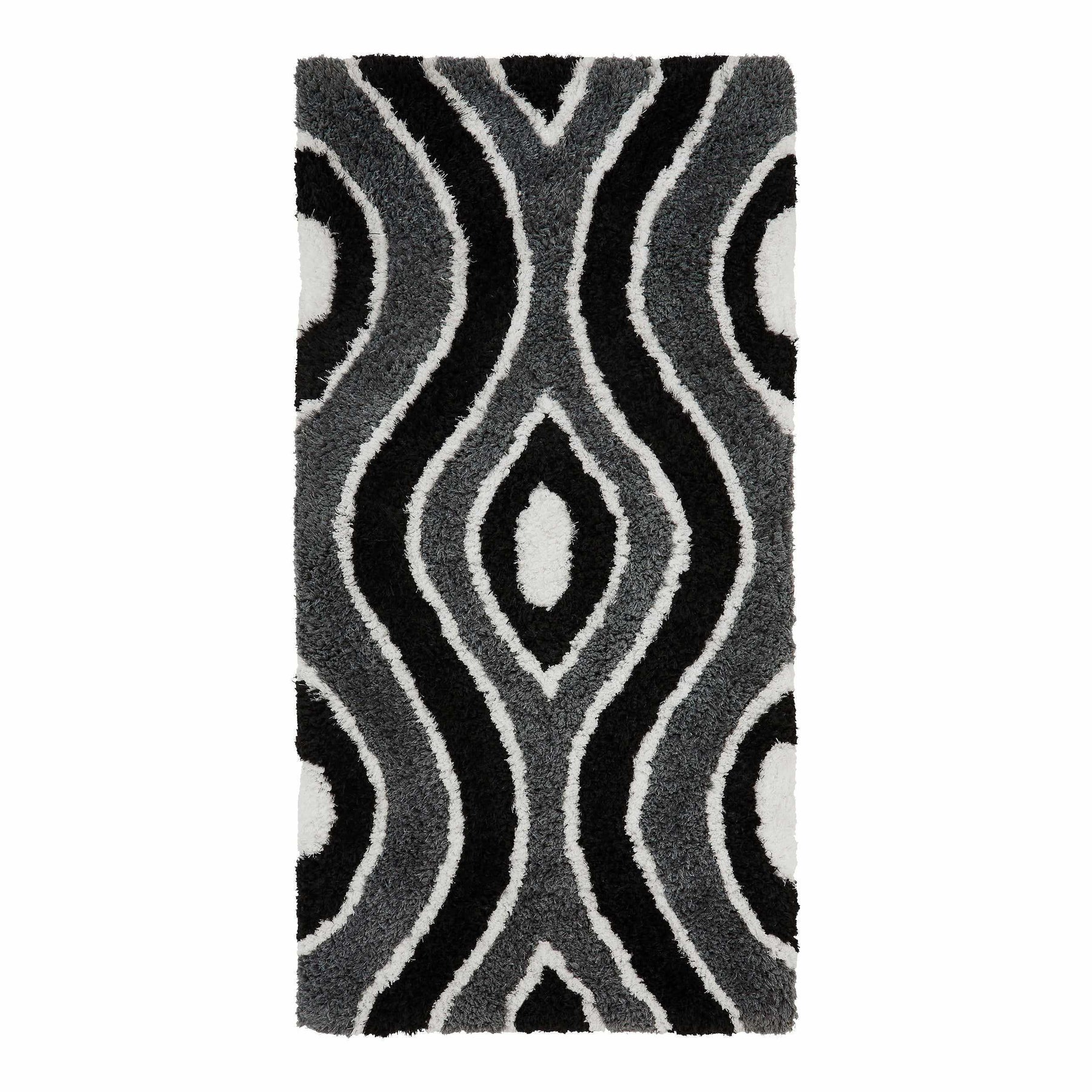 Ogee Retro Abstract Hand-Tufted Shag Area Rug or Runner Rug