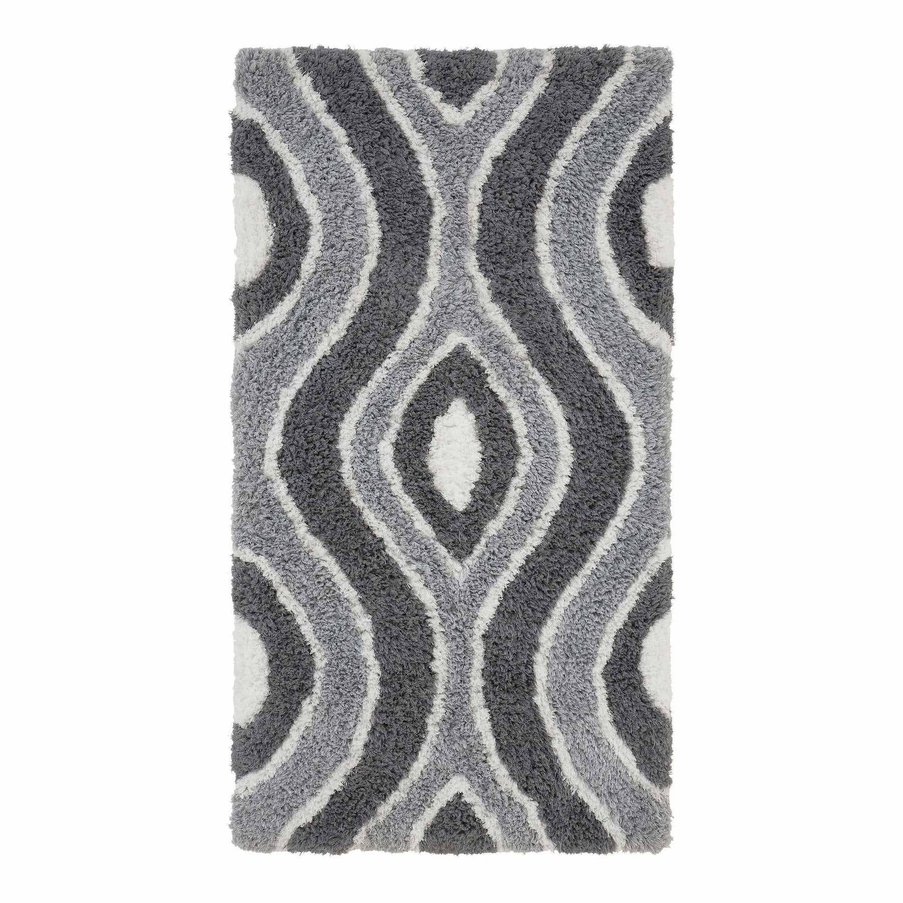 Ogee Retro Abstract Hand-Tufted Shag Area Rug or Runner Rug