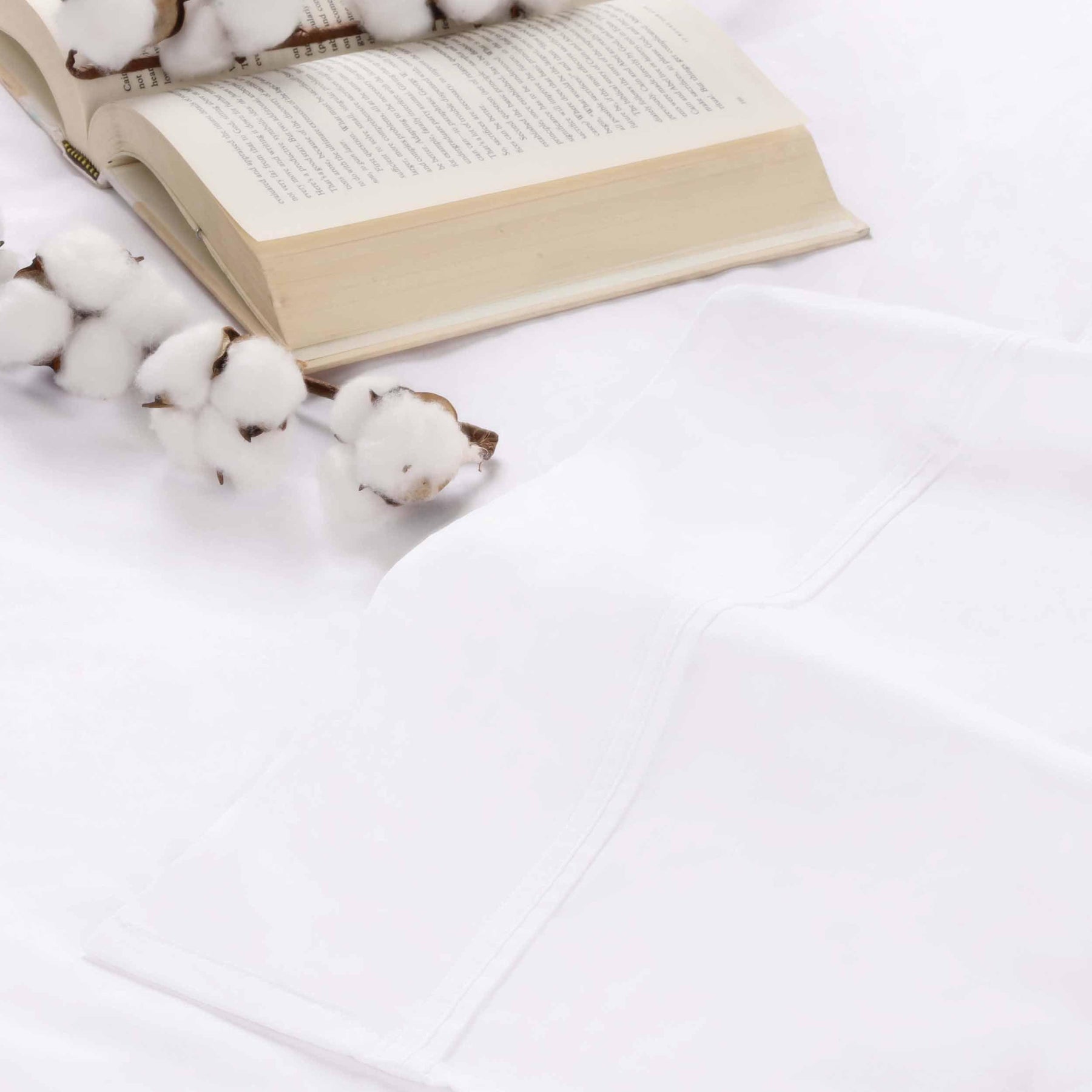 Organic Cotton 300 Thread Count Percale Extra Deep Pocket Sheet Set
