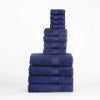 Organic Cotton Plush Solid Assorted 12 Piece Towel Set