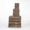 Organic Cotton Plush Solid Assorted 12 Piece Towel Set