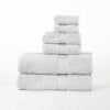Organic Cotton Solid Plush Assorted 6 Piece Towel Set