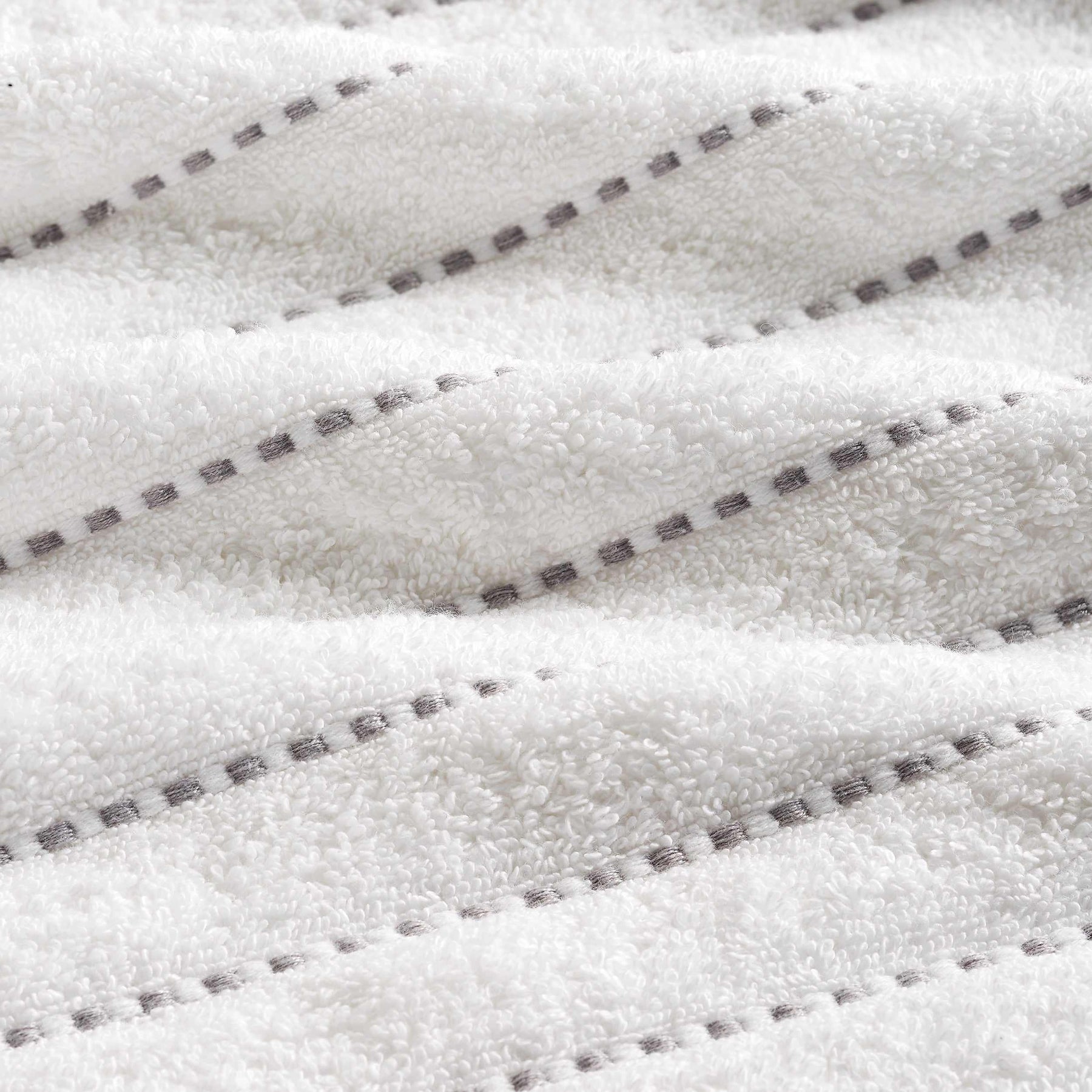 Organic Cotton Wave Plush Stripe 2 Piece Bath Sheet Towel Set