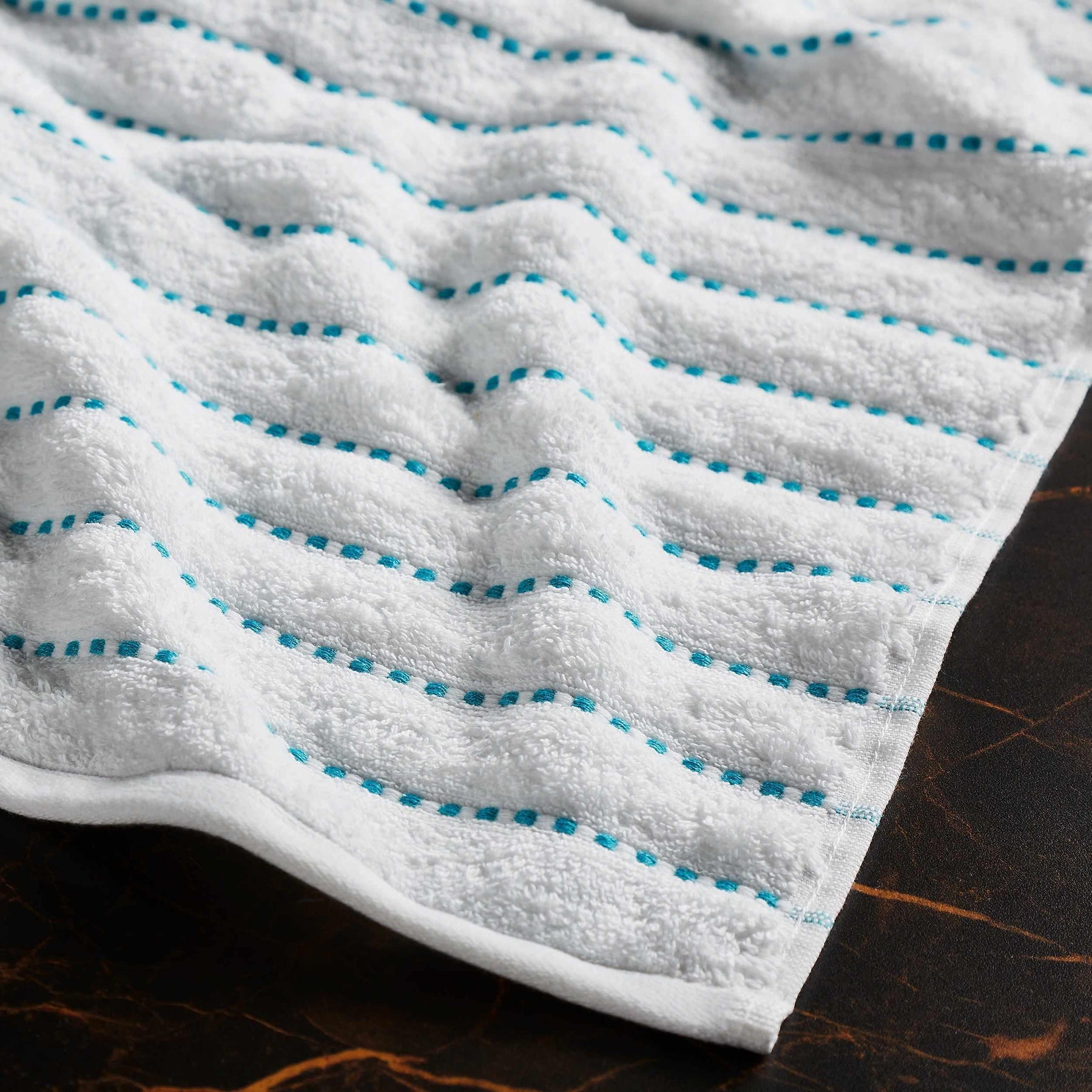 Organic Cotton Wave Plush Striped Assorted 16 Piece Towel Set