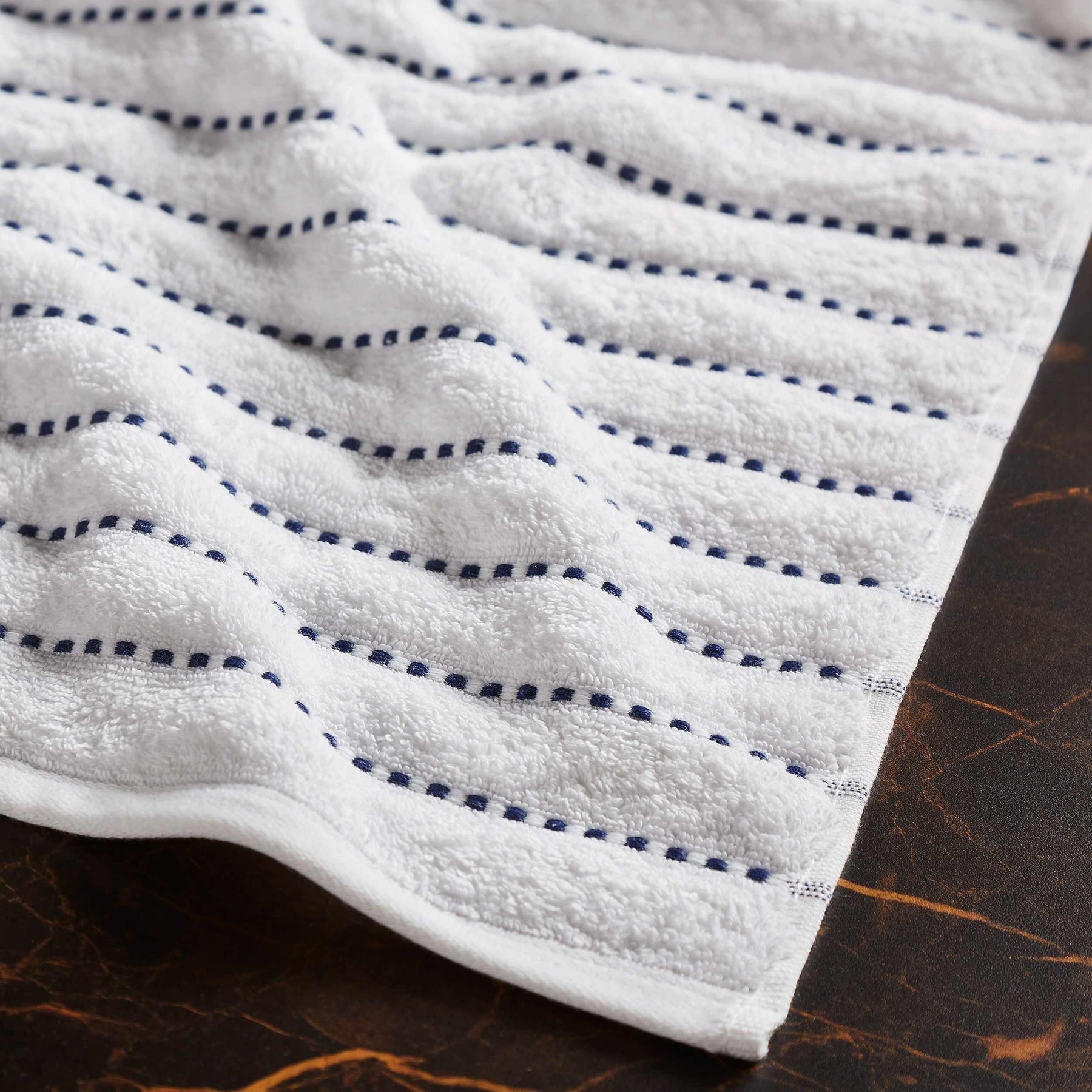 Organic Cotton Wave Plush Striped Assorted 16 Piece Towel Set