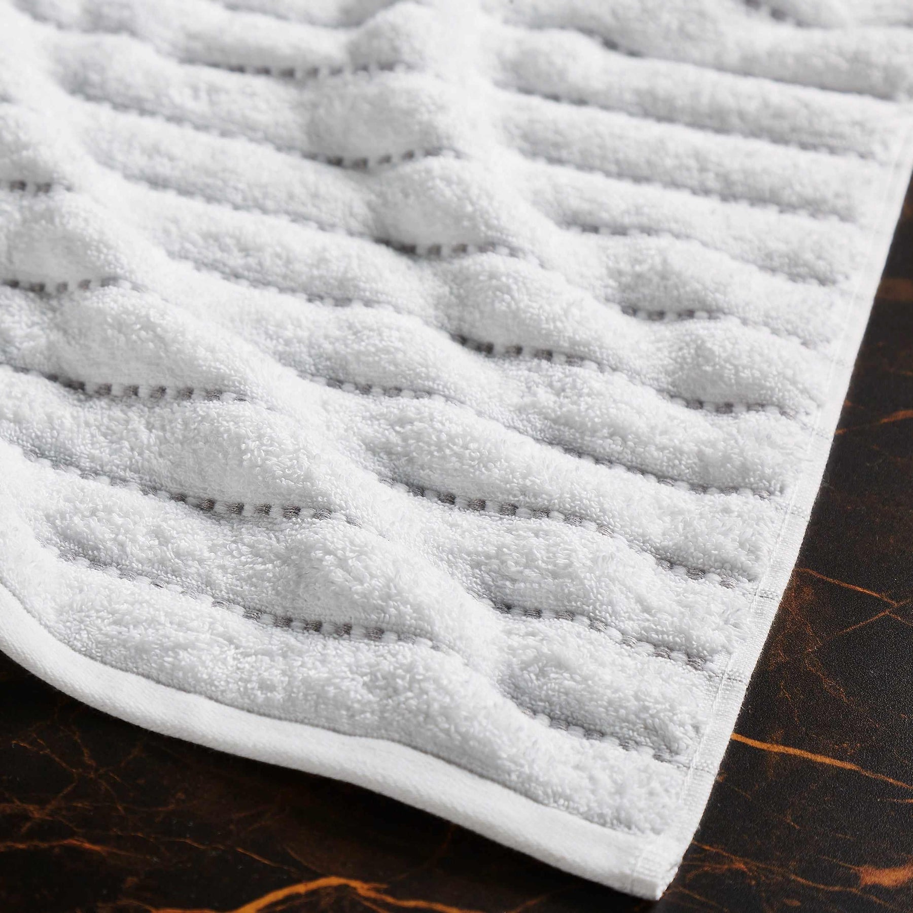 Organic Cotton Wave Plush Striped Assorted 16 Piece Towel Set