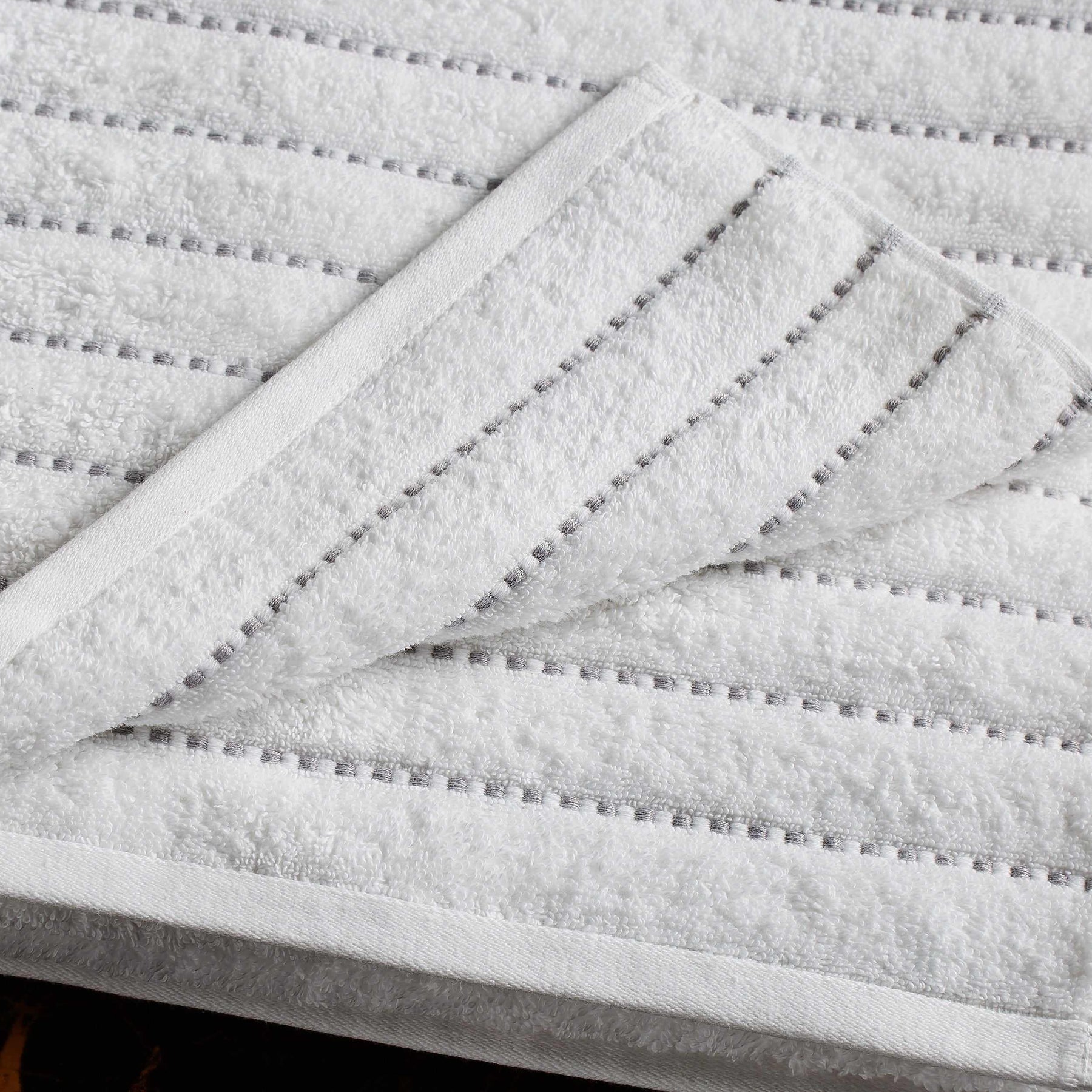 Organic Cotton Wave Plush Striped Assorted 16 Piece Towel Set