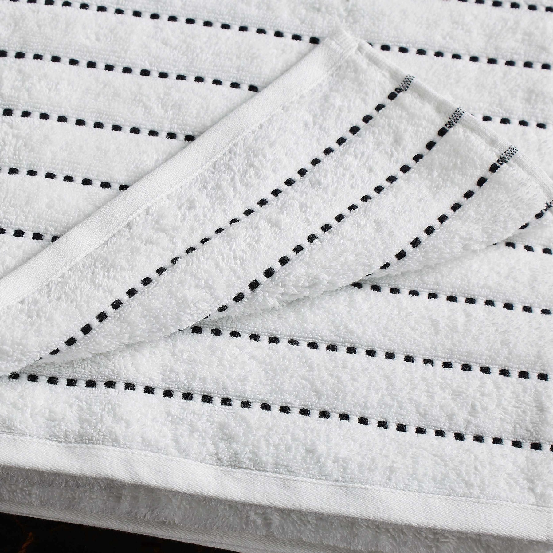 Organic Cotton Wave Plush Striped Assorted 16 Piece Towel Set