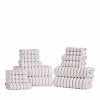 Organic Cotton Wave Plush Striped Assorted 16 Piece Towel Set