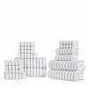Organic Cotton Wave Plush Striped Assorted 16 Piece Towel Set