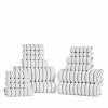 Organic Cotton Wave Plush Striped Assorted 16 Piece Towel Set