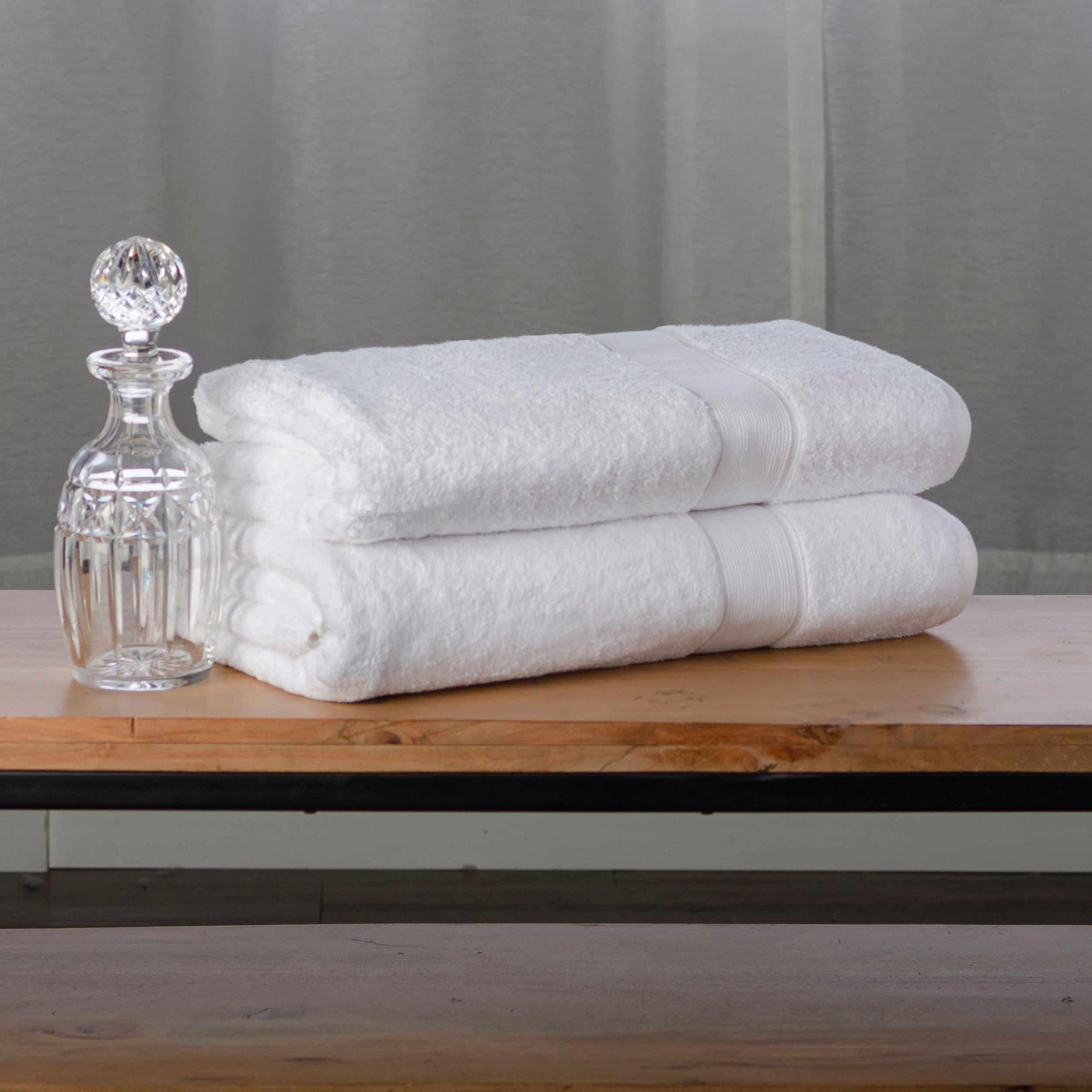 Organic Solid 650 GSM 2 Pieces Bath Sheet Set