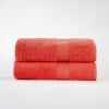 Organic Solid 650 GSM 2 Pieces Bath Sheet Set