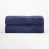 Organic Solid 650 GSM 2 Pieces Bath Sheet Set