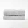 Organic Solid 650 GSM 2 Pieces Bath Sheet Set