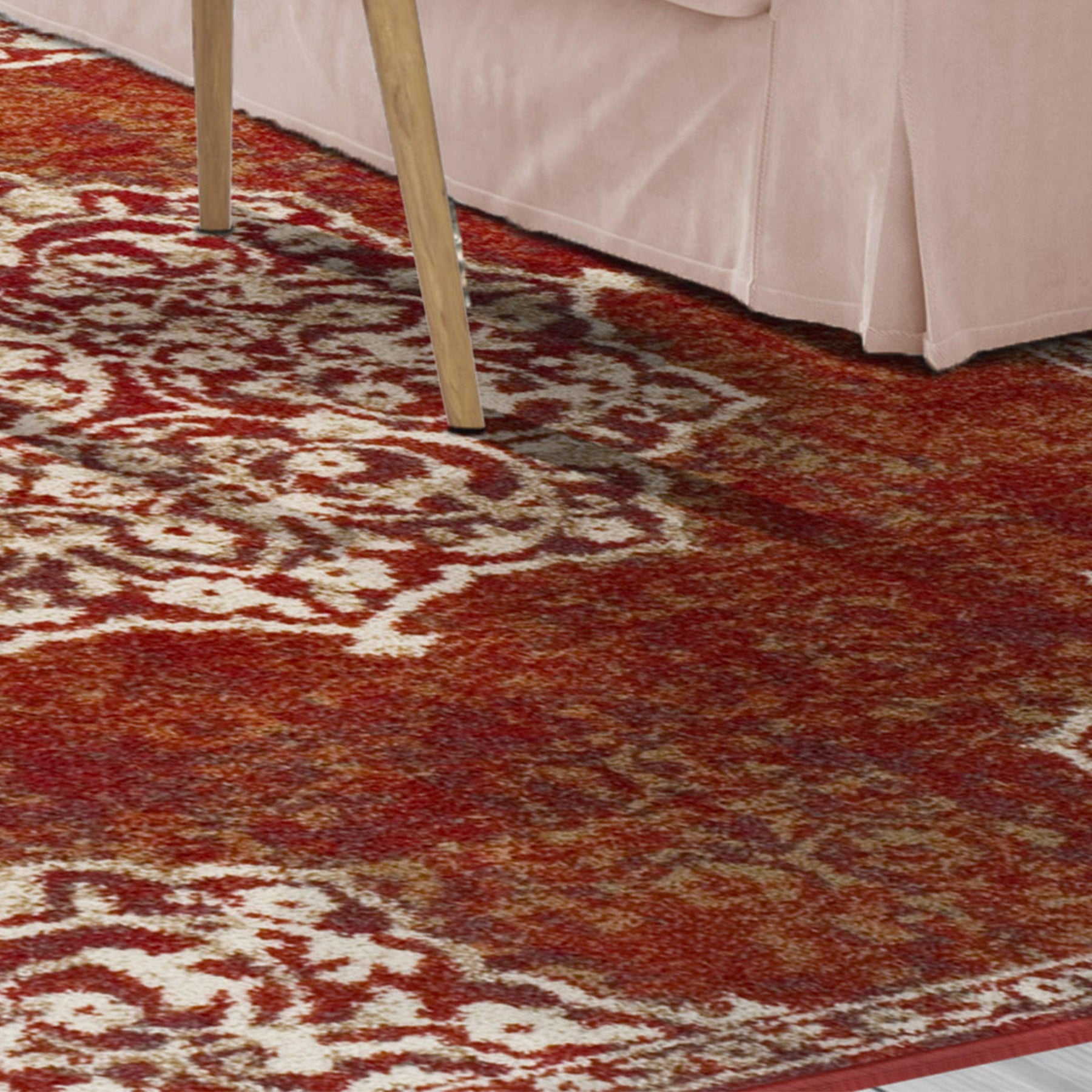 Oriental Medallion Oxidized Area Rug Or Door Mat Or Runner Rug