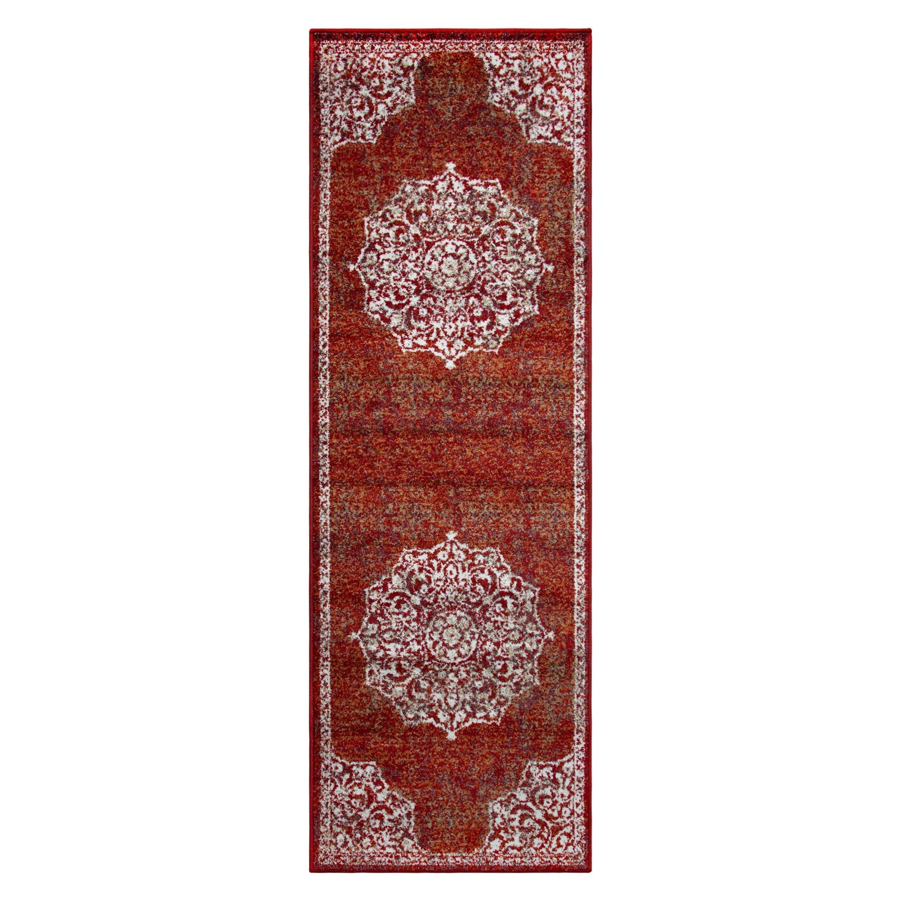 Oriental Medallion Oxidized Area Rug Or Door Mat Or Runner Rug