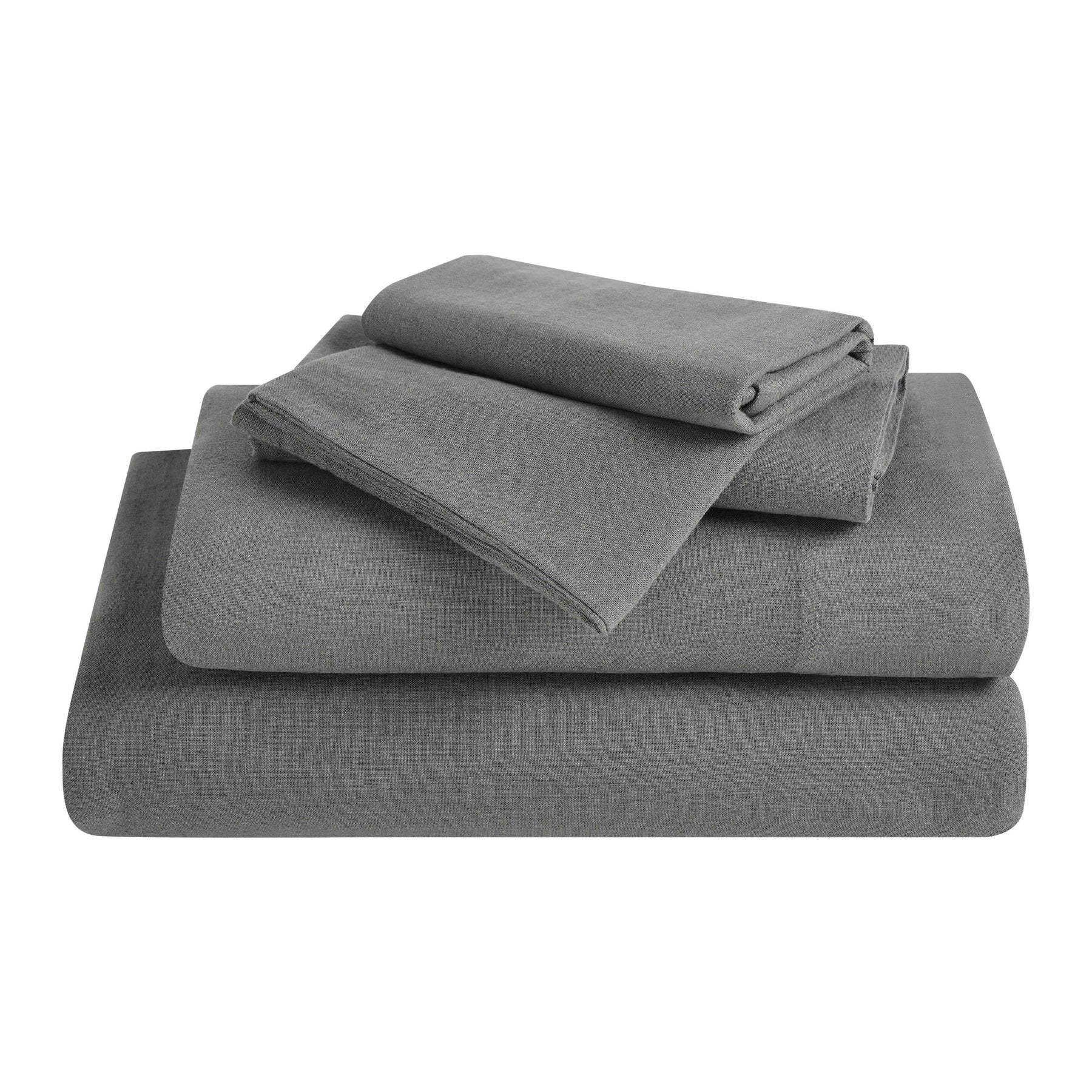 Orion Cotton Linen Blend Garment Washed Deep Pocket Bed Sheet Set